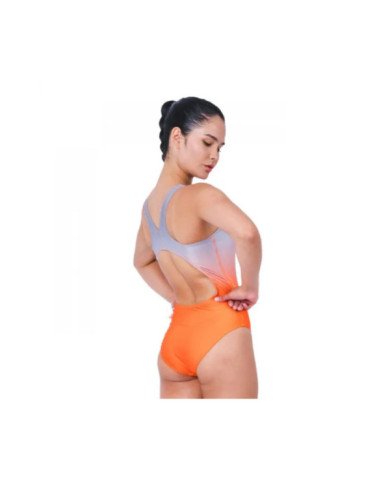 SWIMSUIT PORTO GIRL CELESTE/NARANJA