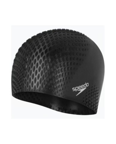 GORRO P/NATACIÓN SPEEDO BUBBLE ACTIVE + CAP AU BLACK NEGRO UNU