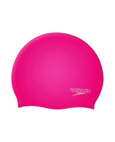 GORRO P/NATACIÓN SPEEDO PLAIN MOULDED SILICONE JUNIOR ROSADO UNU