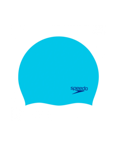 GORRO P/NATACIÓN SPEEDO PLAIN MOULDED SILICONE JUNIOR CELESTE UNU