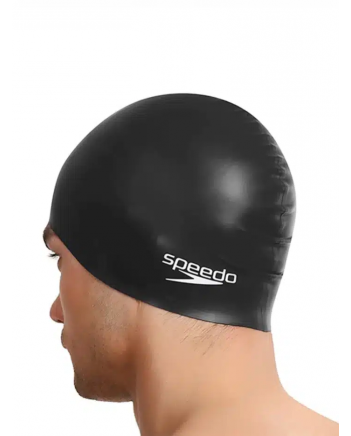 GORRO P/NATACIÓN SPEEDO GORRO FLAT SILICONE CAP ADULTO NEGRO UNU