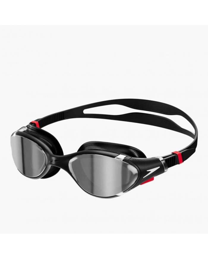 LENTE P/NATACION SPEEDO BIOFUSE 2.0 MIRROR BLACK/SILVER NEGRO UNU