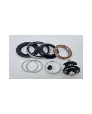 TAZA DE HORQUILLA DE RODAJE TAPE 1/ 1/8 X 1.5 41.8X45 52X45  QUICKBAU QLP40 BLACK