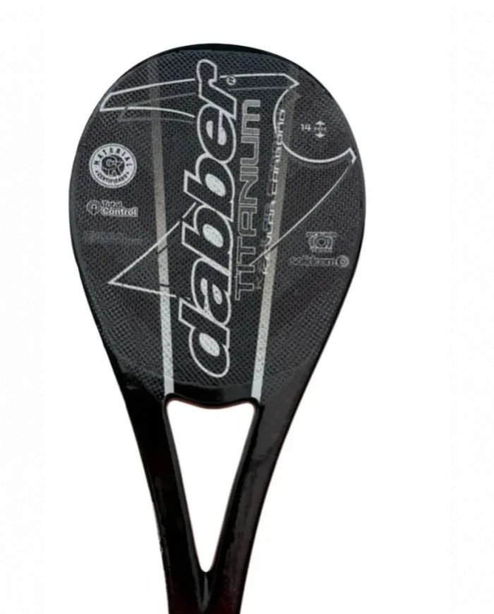 PALETA DABBER P/FRONTON MOD CARBONO + KEVLAR NEGRA