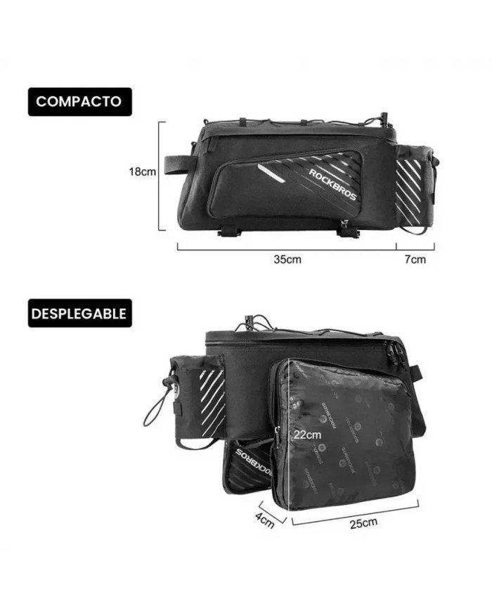 ALFORJA/BOLSO PARA PARRILLA A9-BK ROCKBROS