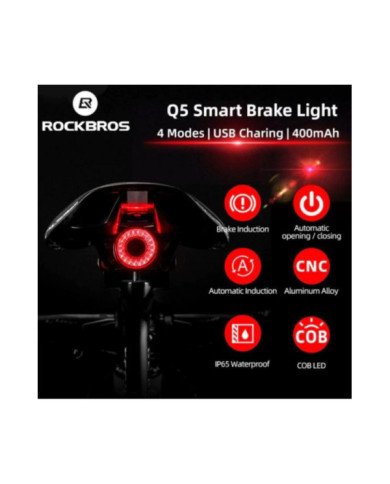 LUZ POSTERIOR CON SENSOR DE FRENADO TL907Q50 ROCKBROS