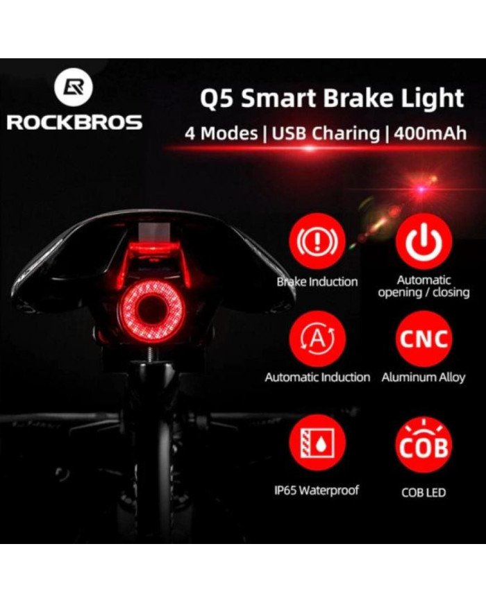 LUZ POSTERIOR CON SENSOR DE FRENADO TL907Q50 ROCKBROS