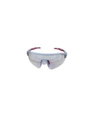 LENTES DE CICLISMO POLARIZADO ROSA TRANSPARENTE ATOM COLOR  BLANCO C/ ROSA MODELO XQ640
