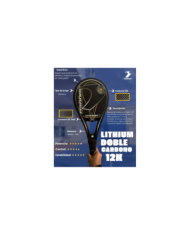 PALETA DABBER P/FRONTON MOD LITHIUM DOBLE CARBONO 12K AMARILLO