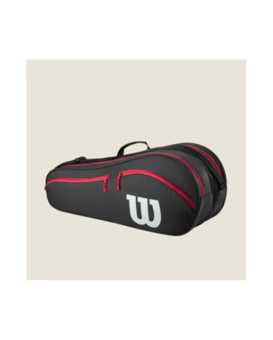 RAQUETERO WILSON ADVANTAGE 6PK RACKET BAG BLACK