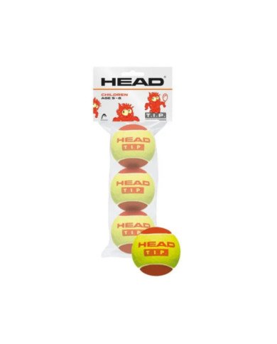 PELOTAS P/TENIS 3B HEAD ROJO (STAGE 3 - PRINCIPIANTE)