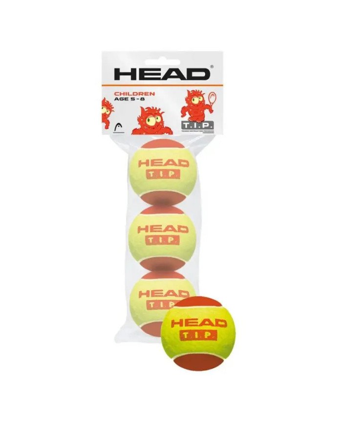 PELOTAS P/TENIS 3B HEAD ROJO (STAGE 3 - PRINCIPIANTE)