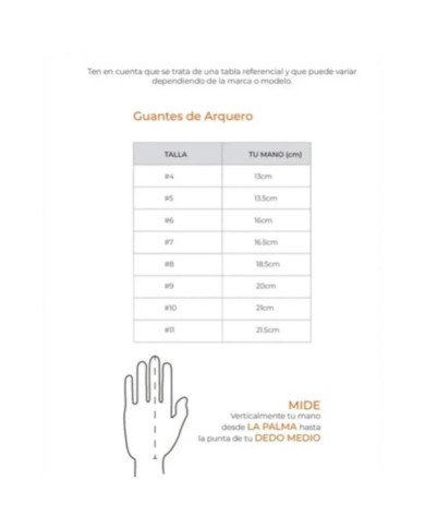 GUANTE P/ARQUERO ORBIT VILLAR