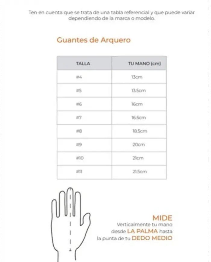 GUANTE P/ARQUERO ORBIT VILLAR