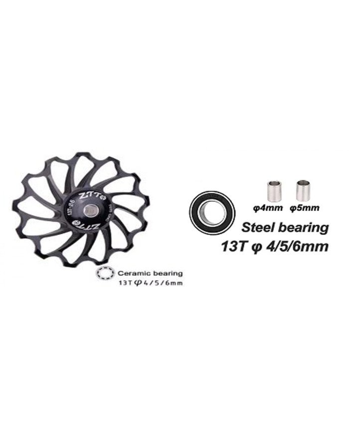 ROLDANA 13T AL7075 MOD ZTTO NEGRO