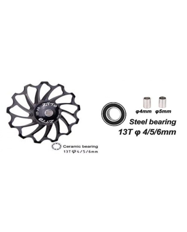 ROLDANA 13T AL7075 MOD ZTTO NEGRO