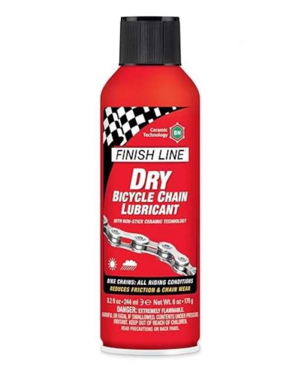 LUBRICANTE DE CADENA SECO DRY LUBE DE 80 OZ AEROSOL FINISH LINE