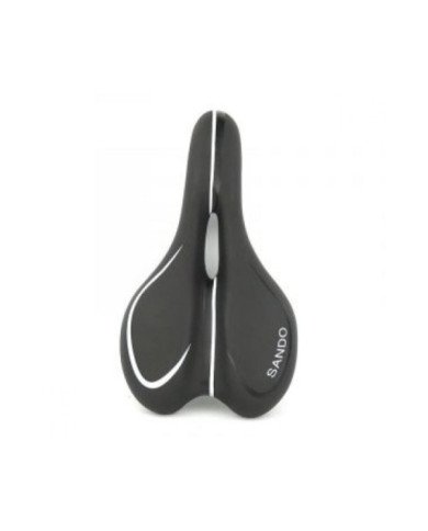 ASIENTO MTB XINDA GEL  XD-840-02 C/LINEAS BLANCAS/ CON NUEZ