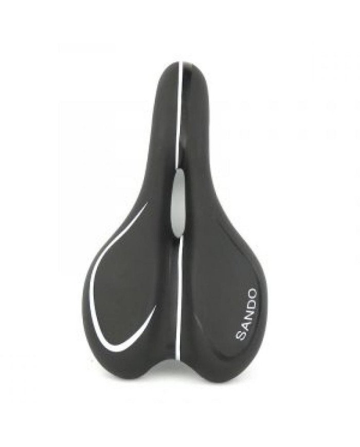 ASIENTO MTB XINDA GEL  XD-840-02 C/LINEAS BLANCAS/ CON NUEZ