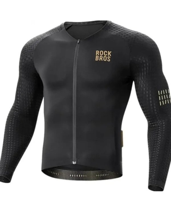 JERSEY M/LARGA WJ001BK ROCKBROS NEGRO