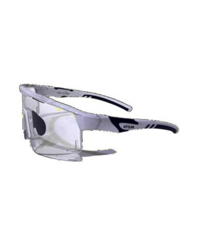 LENTES DE CICLISMO ANTIEMPAÑANTES-FOTOCROMATICOS ATOM COLOR BLANCO C/ NEGRO MODELO XQ624