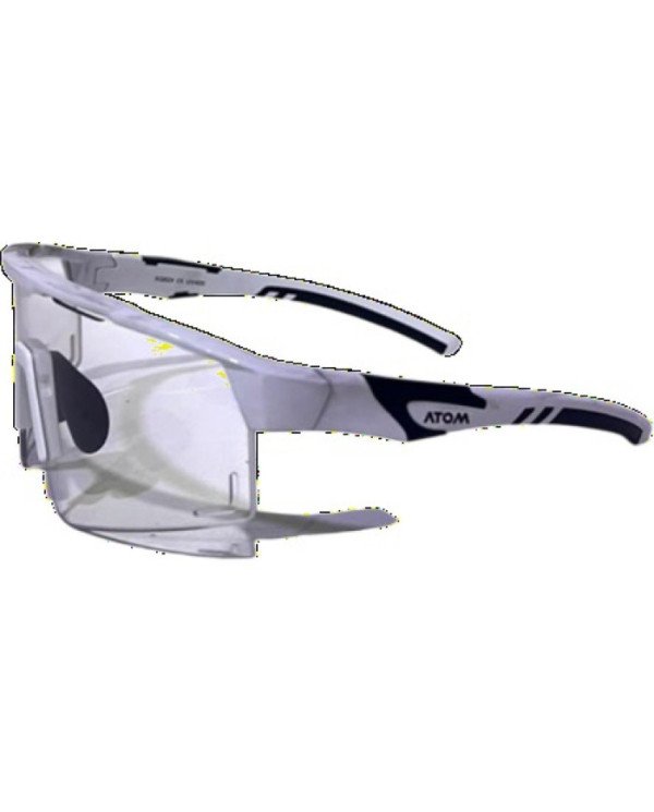 LENTES DE CICLISMO ANTIEMPAÑANTES-FOTOCROMATICOS ATOM COLOR BLANCO C/ NEGRO MODELO XQ624