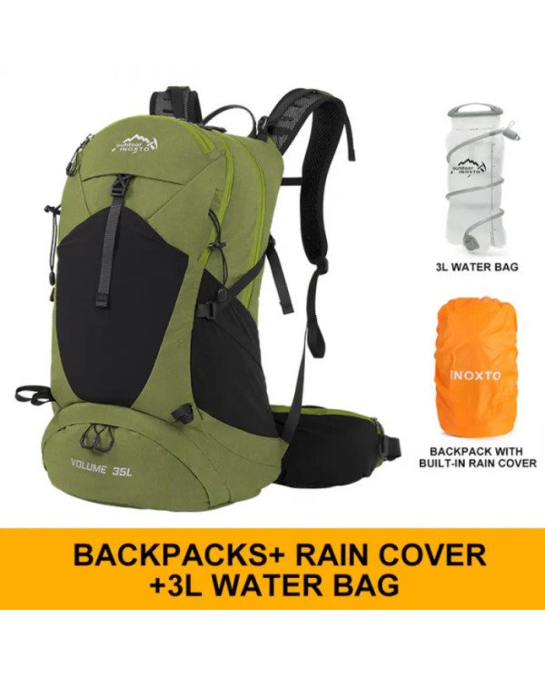 MOCHILA DE MONTAÑISMO 26L C/BOLSA DE AGUA DE 3L INOXTO