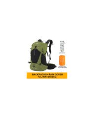 MOCHILA DE MONTAÑISMO 26L C/BOLSA DE AGUA DE 3L INOXTO