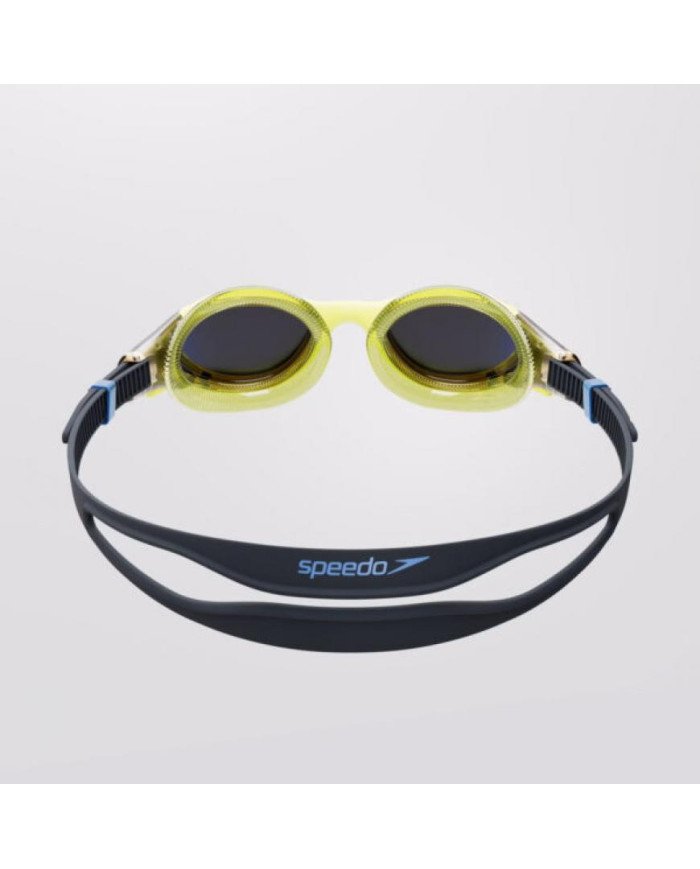LENTE P/NATACION SPEEDO BIOFUSE 2.0 MIRROR AU YELLOW/SMOKE AMARILLO UNU