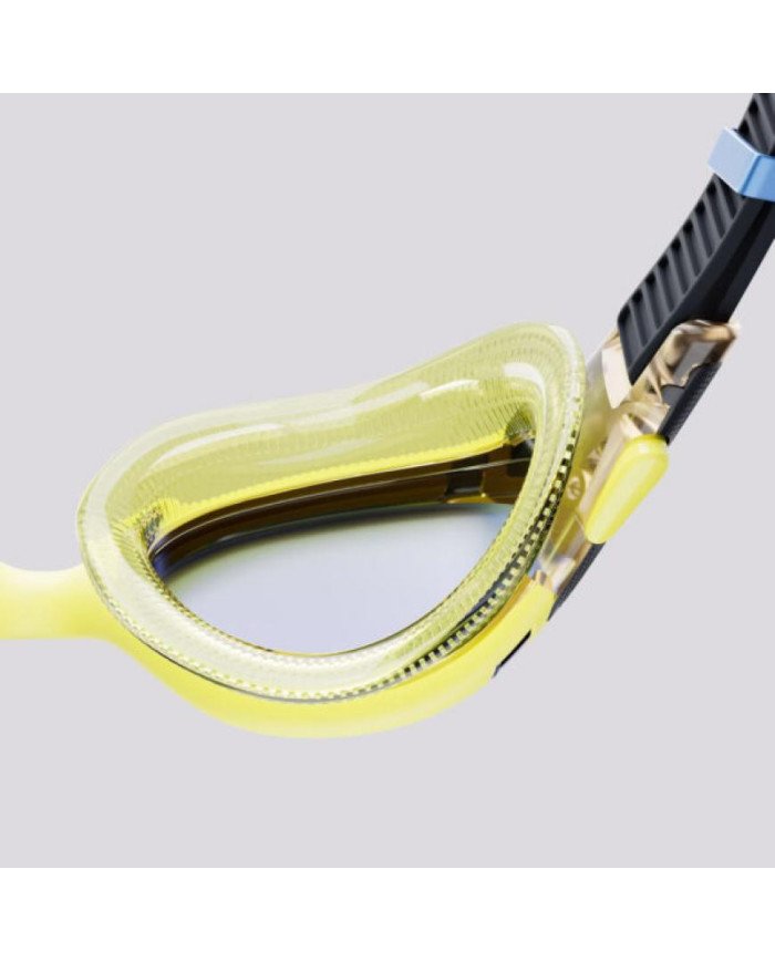LENTE P/NATACION SPEEDO BIOFUSE 2.0 MIRROR AU YELLOW/SMOKE AMARILLO UNU