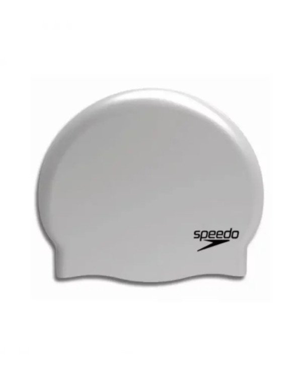 GORRO P/NATACIÓN SPEEDO GORRO FLAT SILICONE CAP ADULTO PLATA UNU