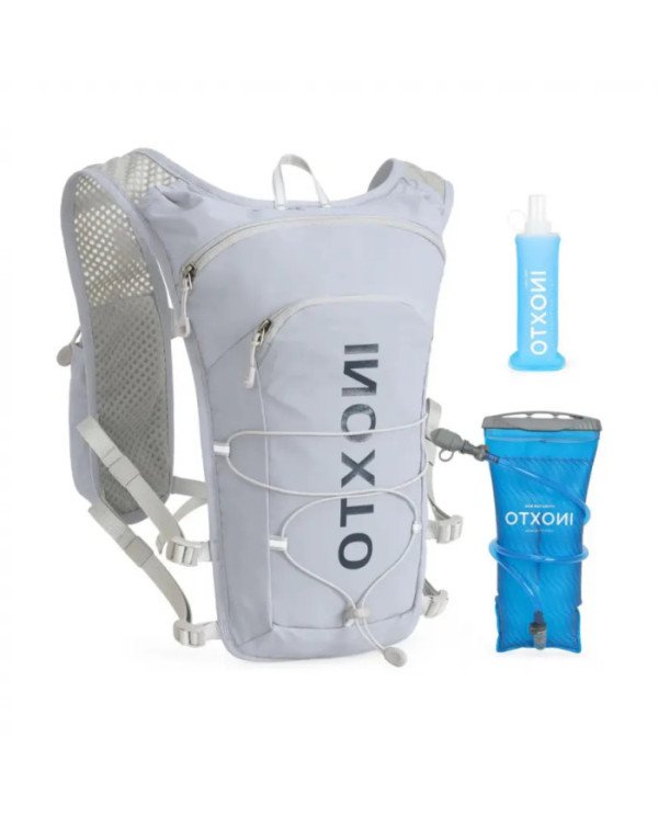 CHALECO DE HIDRATACION RUN 3.0 PRO C/BOLSA DE AGUA 1.6L + 1 BOTELLA FLEXIBLE DE 250ML INOXTO