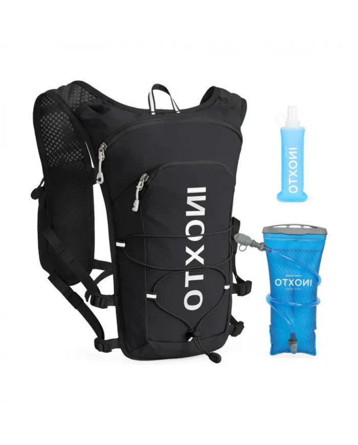CHALECO DE HIDRATACION RUN 3.0 PRO C/BOLSA DE AGUA 1.6L + 1 BOTELLA FLEXIBLE DE 250ML INOXTO