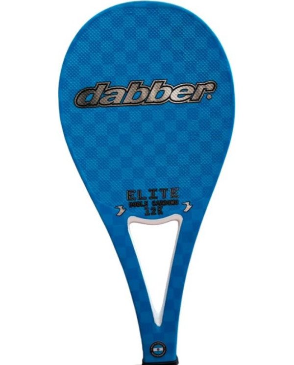 PALETA DABBER P/FRONTON MOD ELITE DOBLE CARBONO 12K AZUL