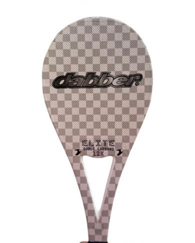 PALETA DABBER P/FRONTON MOD ELITE DOBLE CARBONO 12K BLANCO
