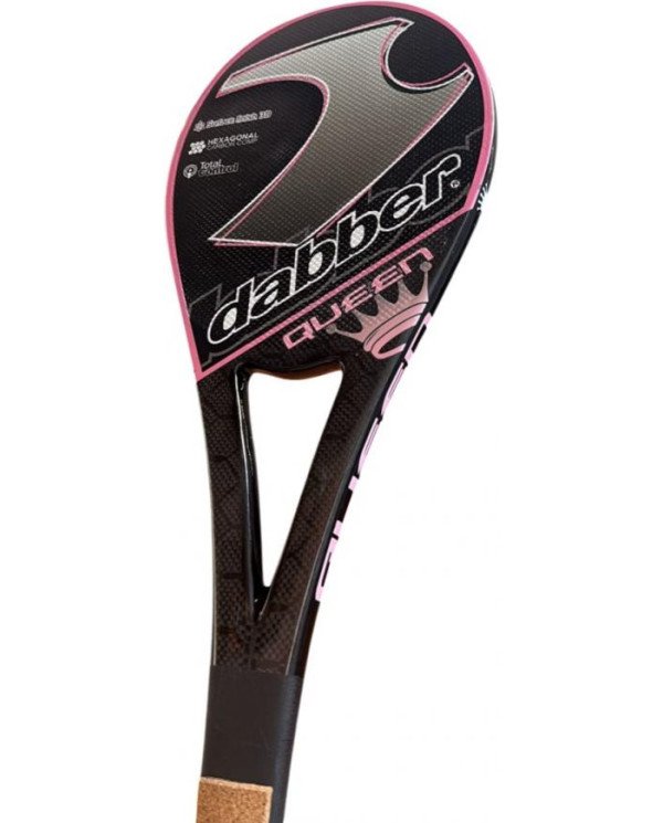 PALETA DABBER P/FRONTON MOD QUEEN CARBONO ROSADO