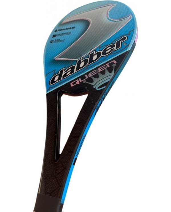 PALETA DABBER P/FRONTON MOD QUEEN CARBONO TURQUESA