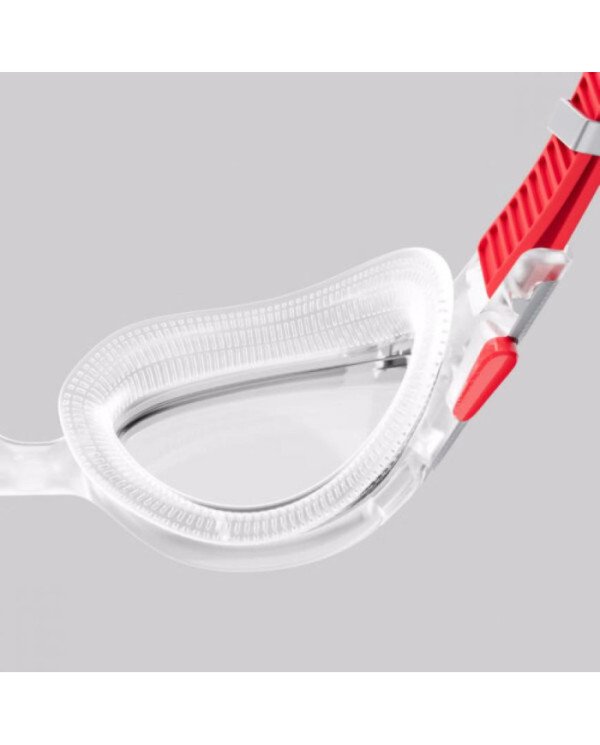 LENTE P/NATACION SPEEDO BIOFUSE 2.0 CLEAR/RED ROJO UNU