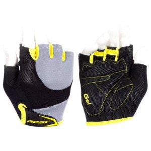 GUANTES BEST SB-01-8518 GRIS/AMARILLO