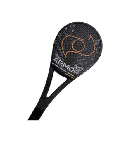 PALETA PLAY P/FRONTON MOD ARMOR CARBONO 12K + KEVLAR ANARANJADO