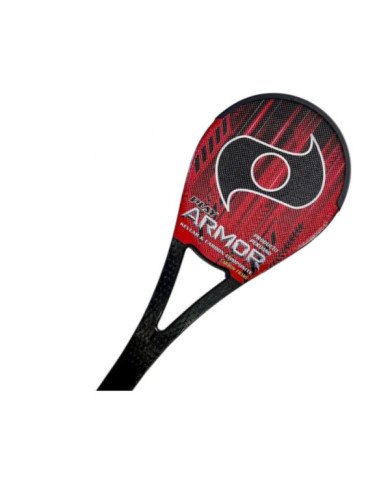 PALETA PLAY P/FRONTON MOD ARMOR CARBONO 12K + KEVLAR ROJO