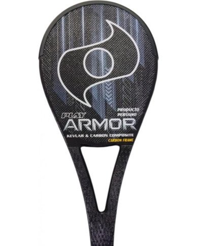 PALETA PLAY P/FRONTON MOD ARMOR CARBONO 12K + KEVLAR GRIS