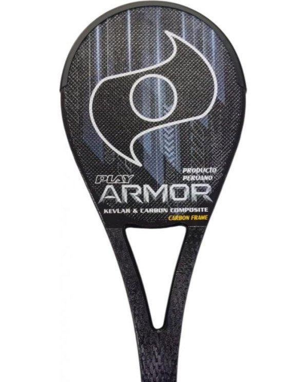 PALETA PLAY P/FRONTON MOD ARMOR CARBONO 12K + KEVLAR GRIS