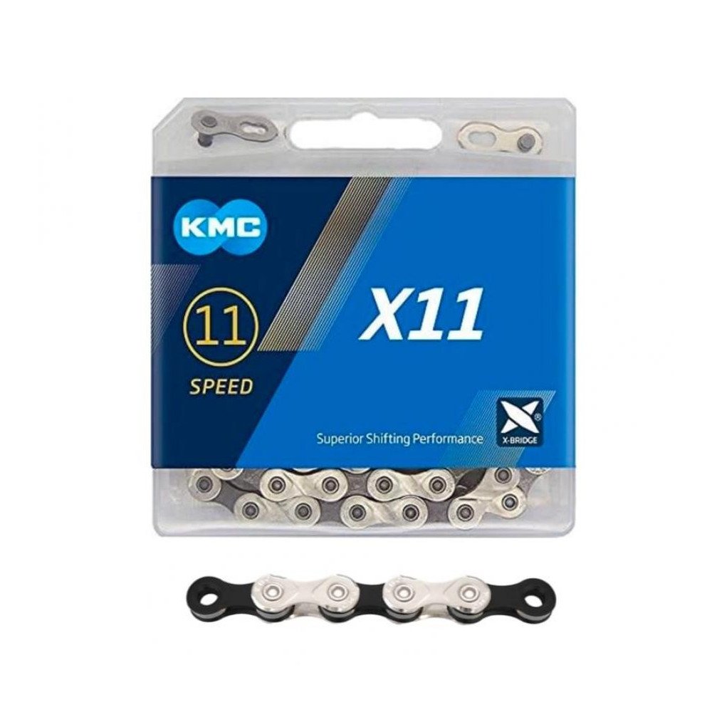 CADENA KMC X11 118L SILVER/BLACK