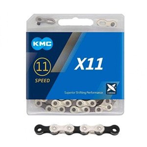 CADENA KMC X11 118L SILVER/BLACK
