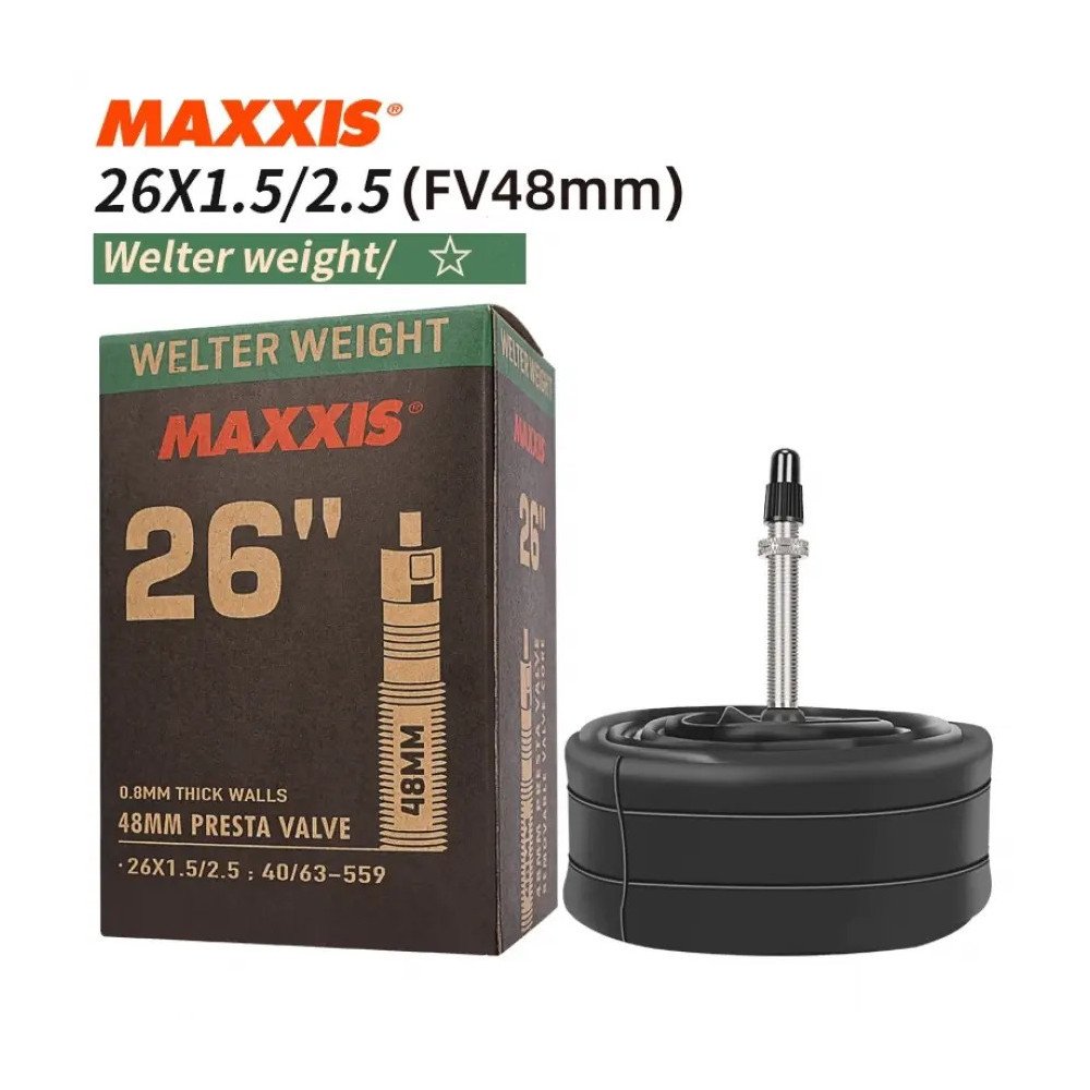 CAMARA 26X1.5/2.5 MAXXIS WELTER WEIGHT PRESTA FV 48 MM TW