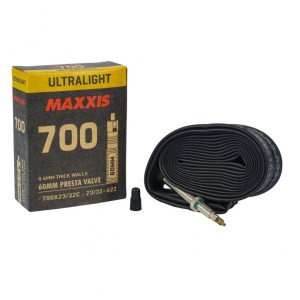 CAMARA 700X23/32C ULTRALIGHT 0.6MM PRESTA 60MM MAXXIS