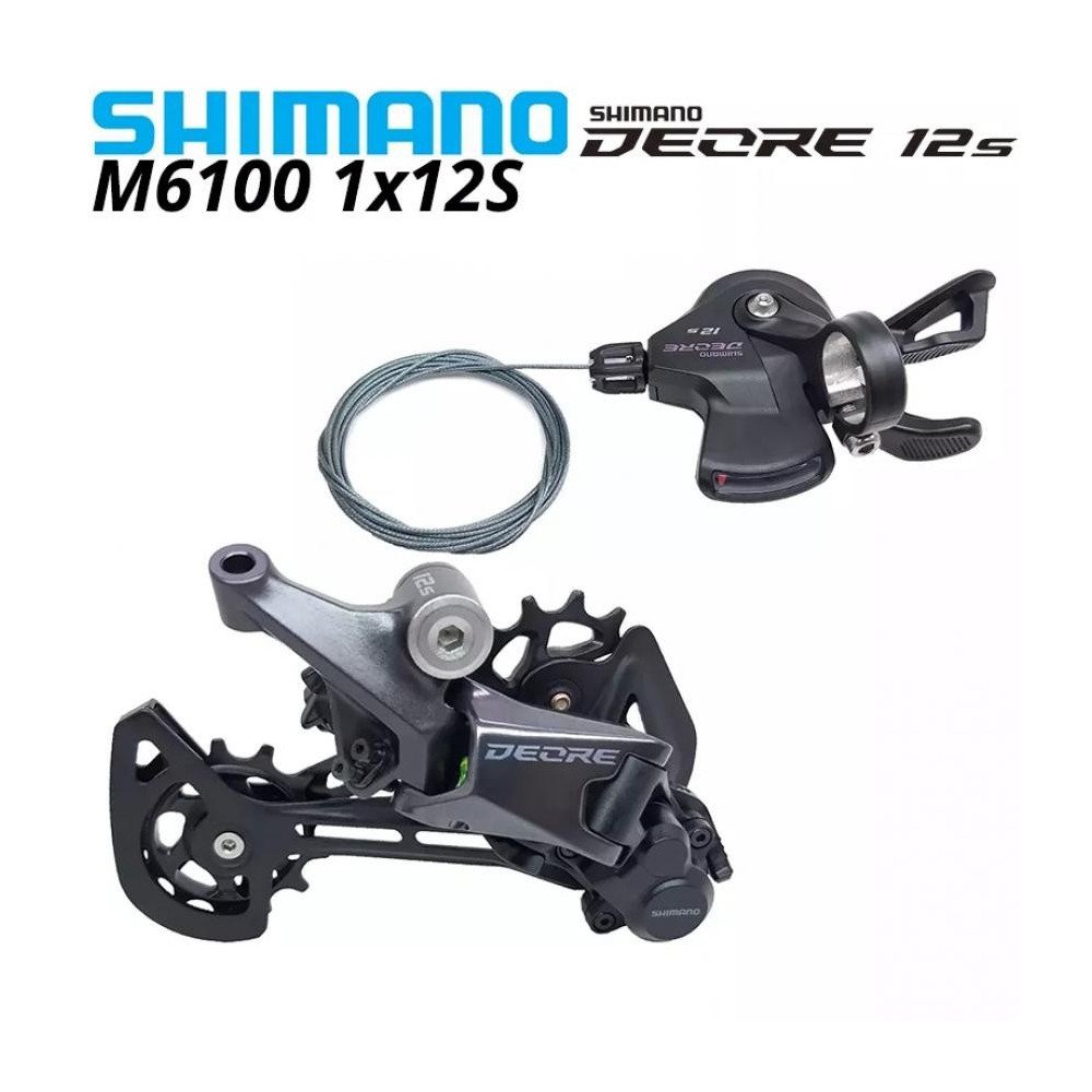 SHIFTER+DESCARRILADOR SHIMANO SL-M6100, DEORE, 12V
