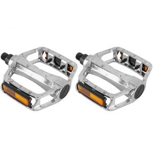 PEDAL MTB BMX MONAR 1/2  PLATA / NEGRO CN